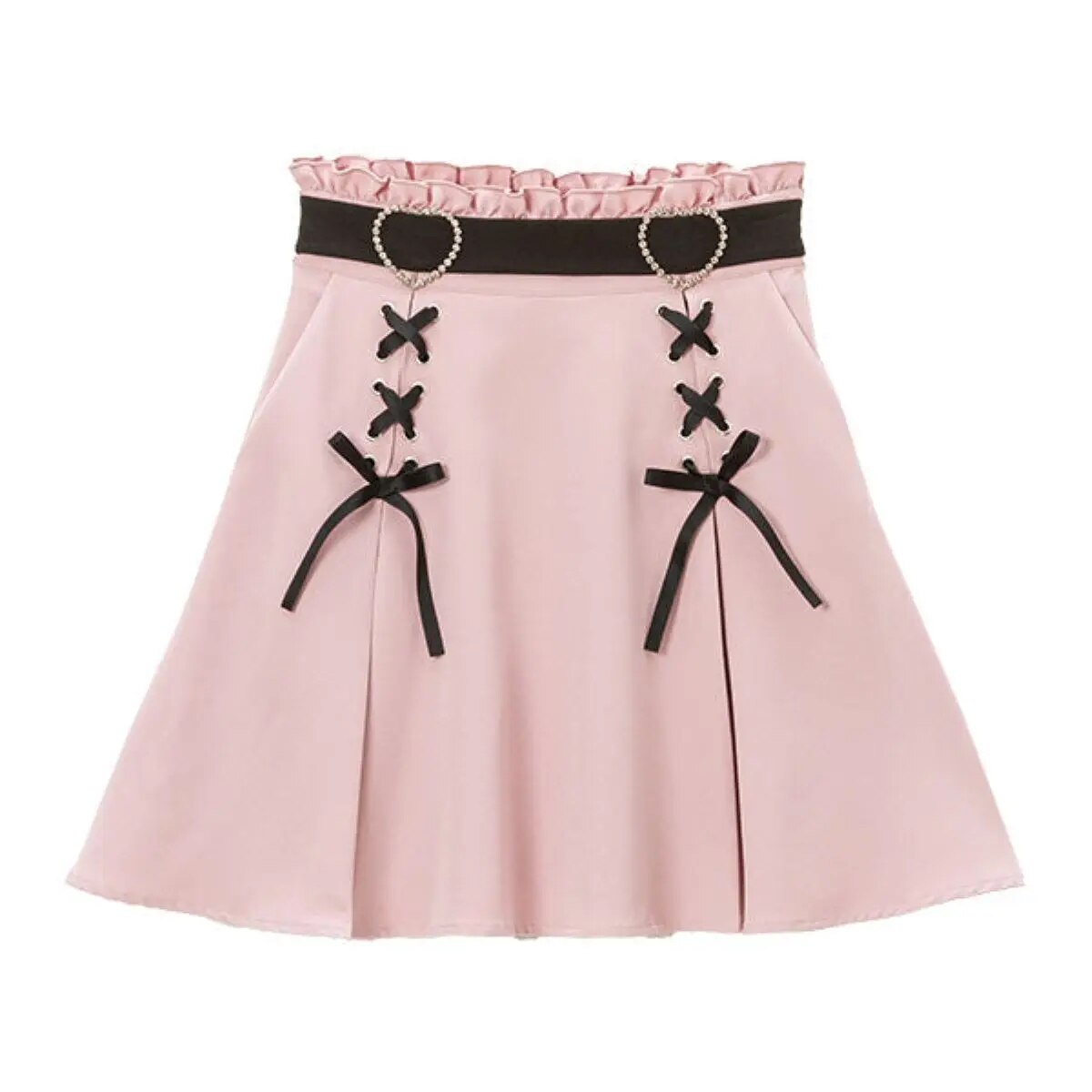 [Wetrose] Jirai Kei Skirt Japanese Cute Mine Style Dress Red Black Pink Kawaii y2k Oversize Plus Size