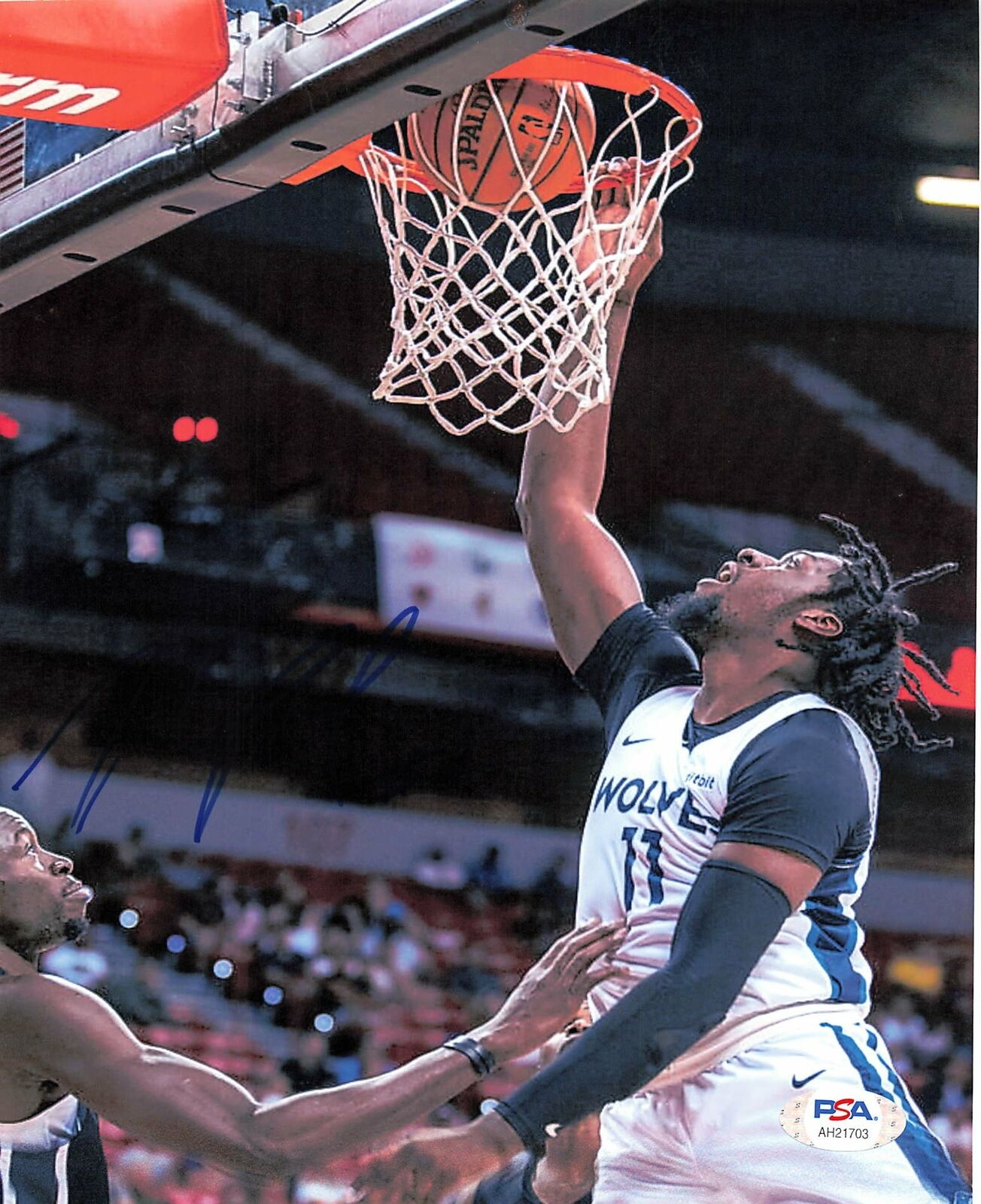 Naz Reid signed 8x10 Photo Poster painting PSA/DNA Minnesota Timberwolves Autographed