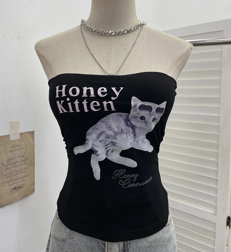 Nigikala Nigikala Diamond Tector Tset Coat Outside Wearing Bra Mat Babes Wrapped Bra Short Open Umbilly Printed Vest 8031