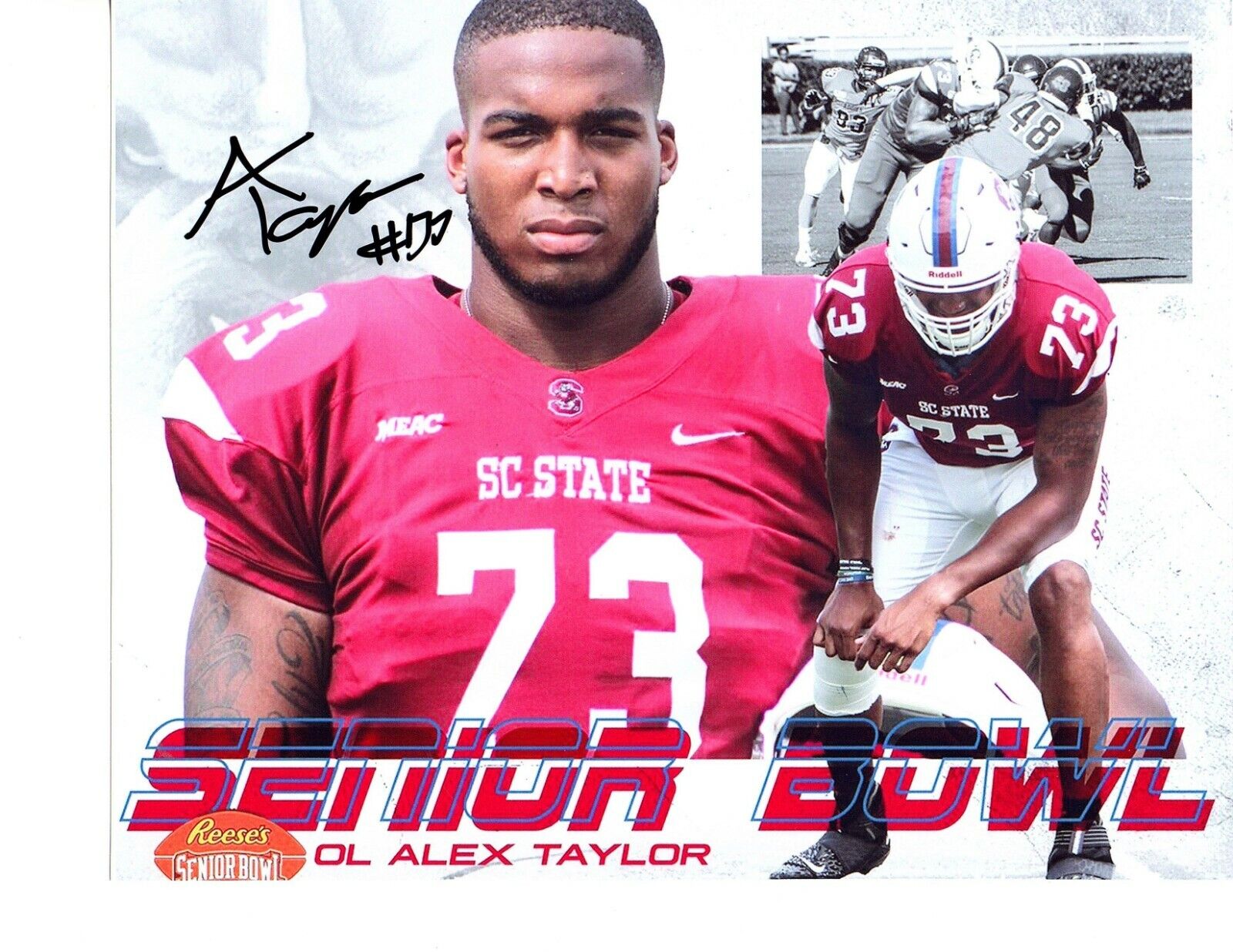 Alex Taylor South Carolina State signed autographed 8x10 football Photo Poster painting 2020 b