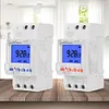 Weekly Programmable Digital Timer Switch LCD Time Relay DIN Rail Mount