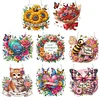Mothers Day DIY Diamond Painting Acrylic Special Shape Pendant Hanging Kit