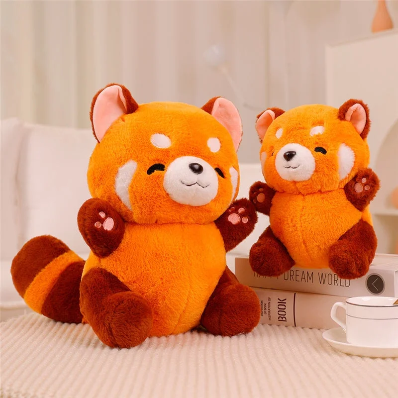 Stuffed Red Panda Plush Kawaii Emotion Support Plushie Toy For Gift