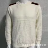 New Men's Round Neck Long Sleeve Splicing Pullover Sweater