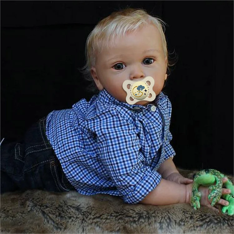 20" Reborn Baby Boy Doll With Blonde Hair,Toddler Boy Named Avery Rebornartdoll® RSAW-Rebornartdoll®