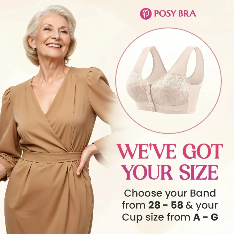 Posy Bra - 80% OFF - Magic Comfort Front Closure Shaping Bra for Seniors