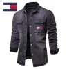 2025 Tommy Hilfiger kurtka jeansowa męska modna casualowa kurtka nowy styl