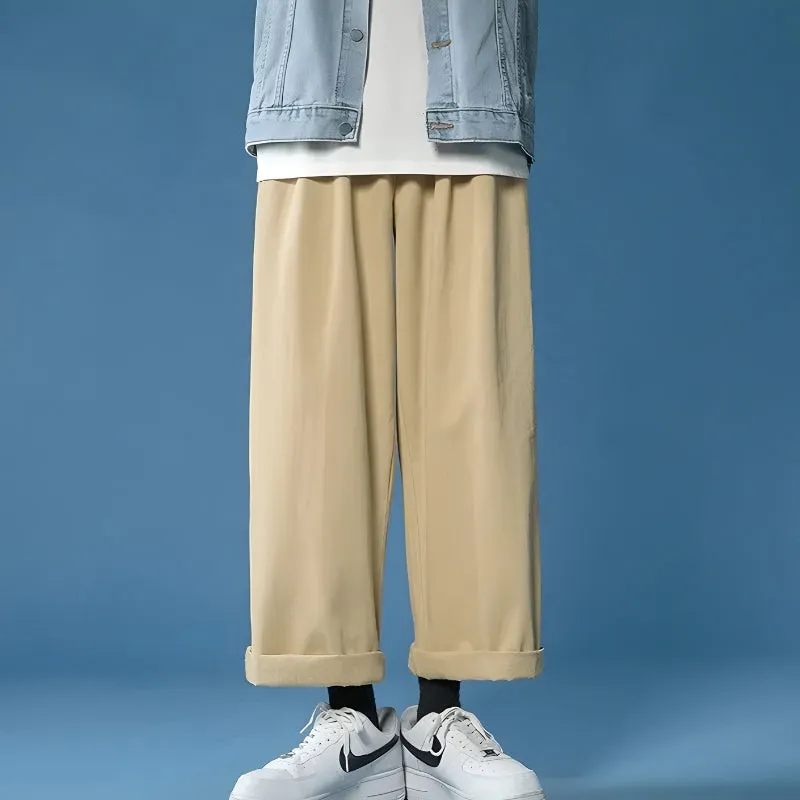 Brownm Boy Casual Straight Leg Pants