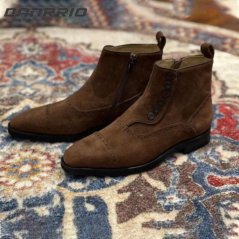 DANRRIO Italian Knight Button Boots |Chelsea Boots DANRRIO.COM DANRRIO
