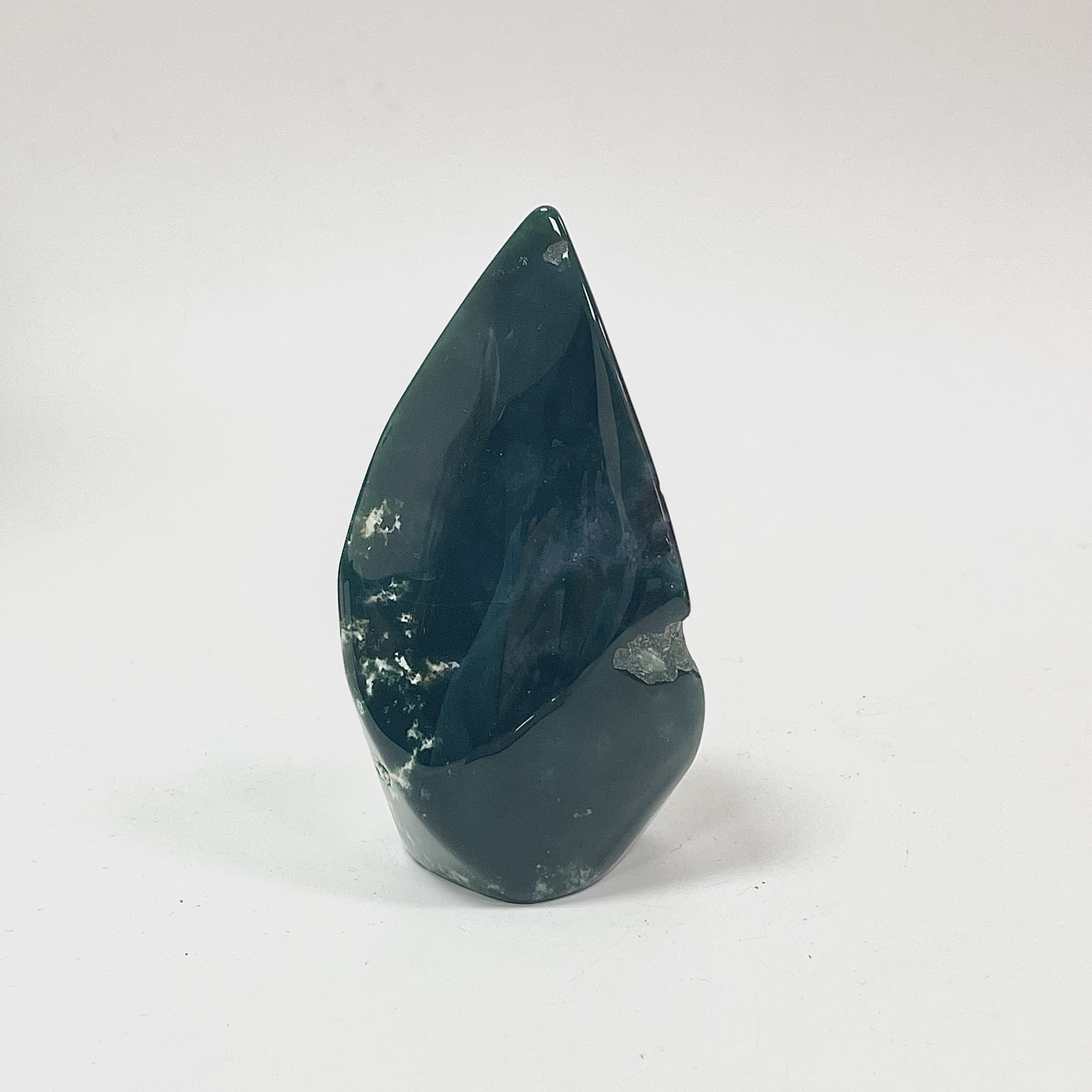 Moss Agate Flame 1pcs