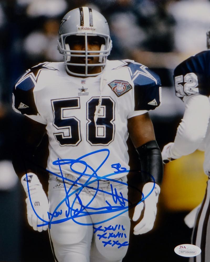 Dixon Edwards Autographed Dallas Cowboys 8x10 Vertical Photo Poster painting- JSA Witnessed Auth