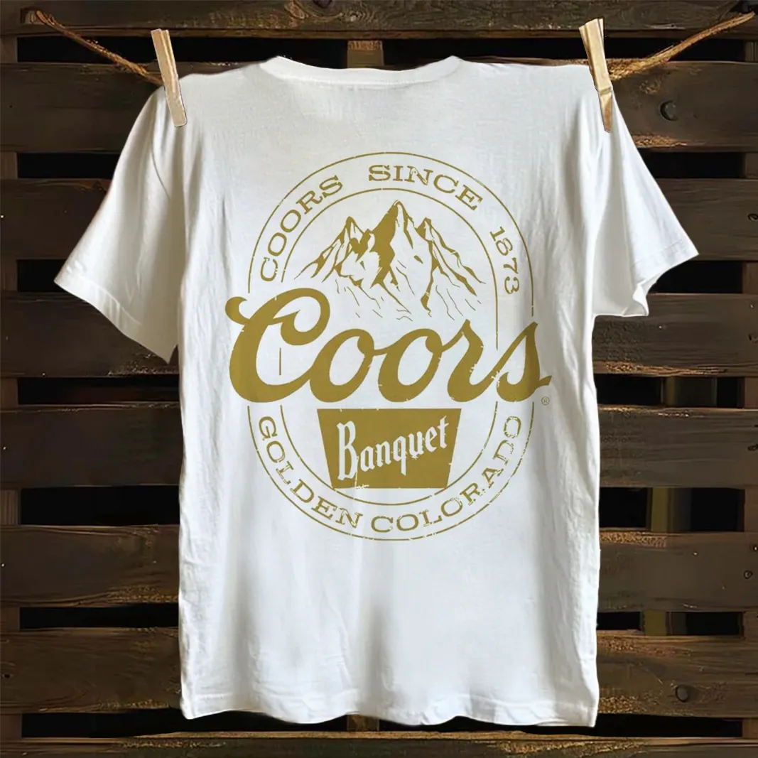 Classic Mountain Graphic Design T-shirt