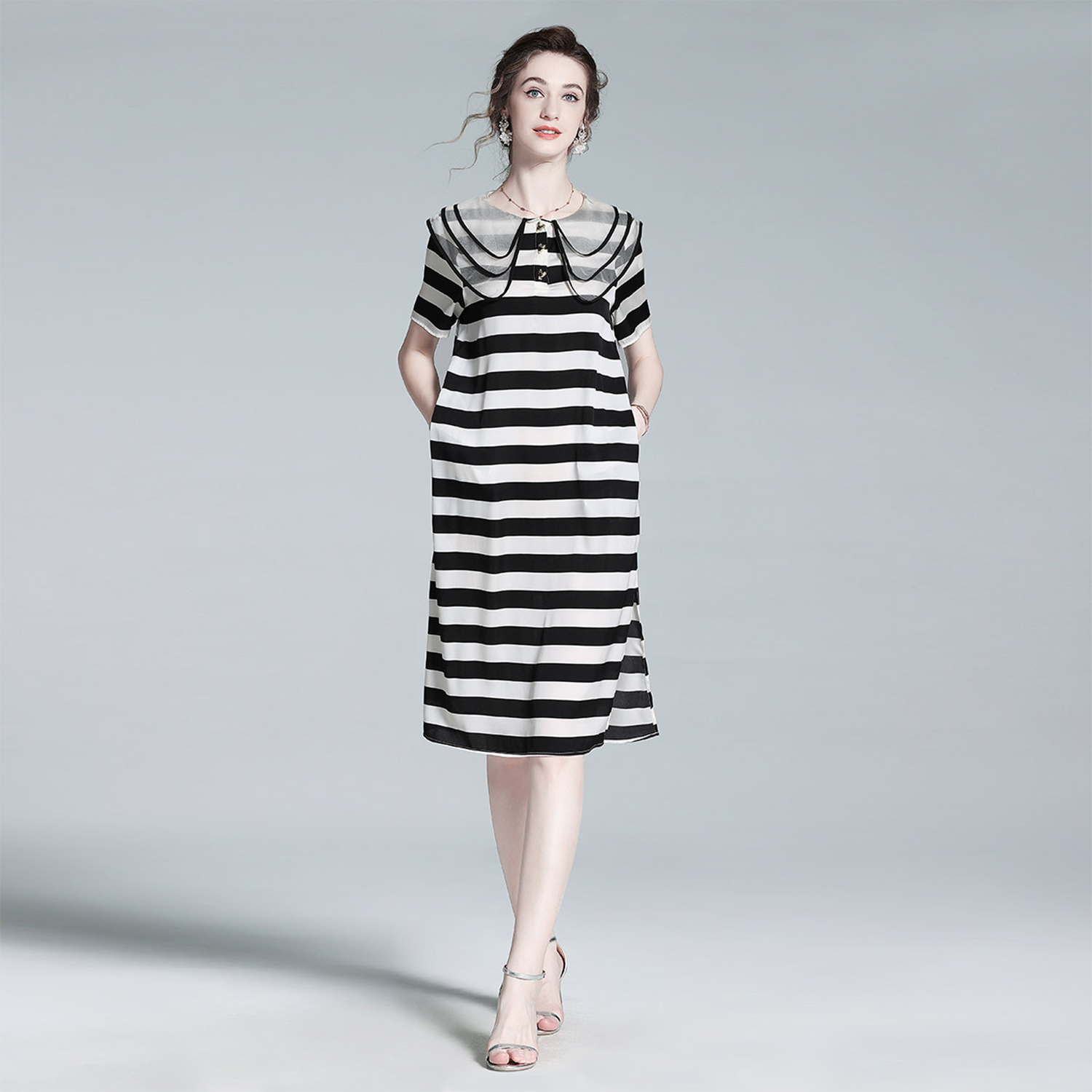 Silk Dress A-Line Minimalist Style REAL SILK LIFE