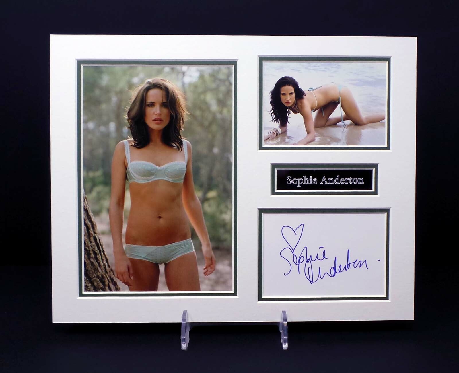 Sophie ANDERTON Signed Mounted Sexy Photo Poster painting Display 2 AFTAL RD COA British Model