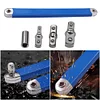 Offset Extension Wrench Tight Spaces Extension with 1/2 1/4 3/8in Drive Adapters