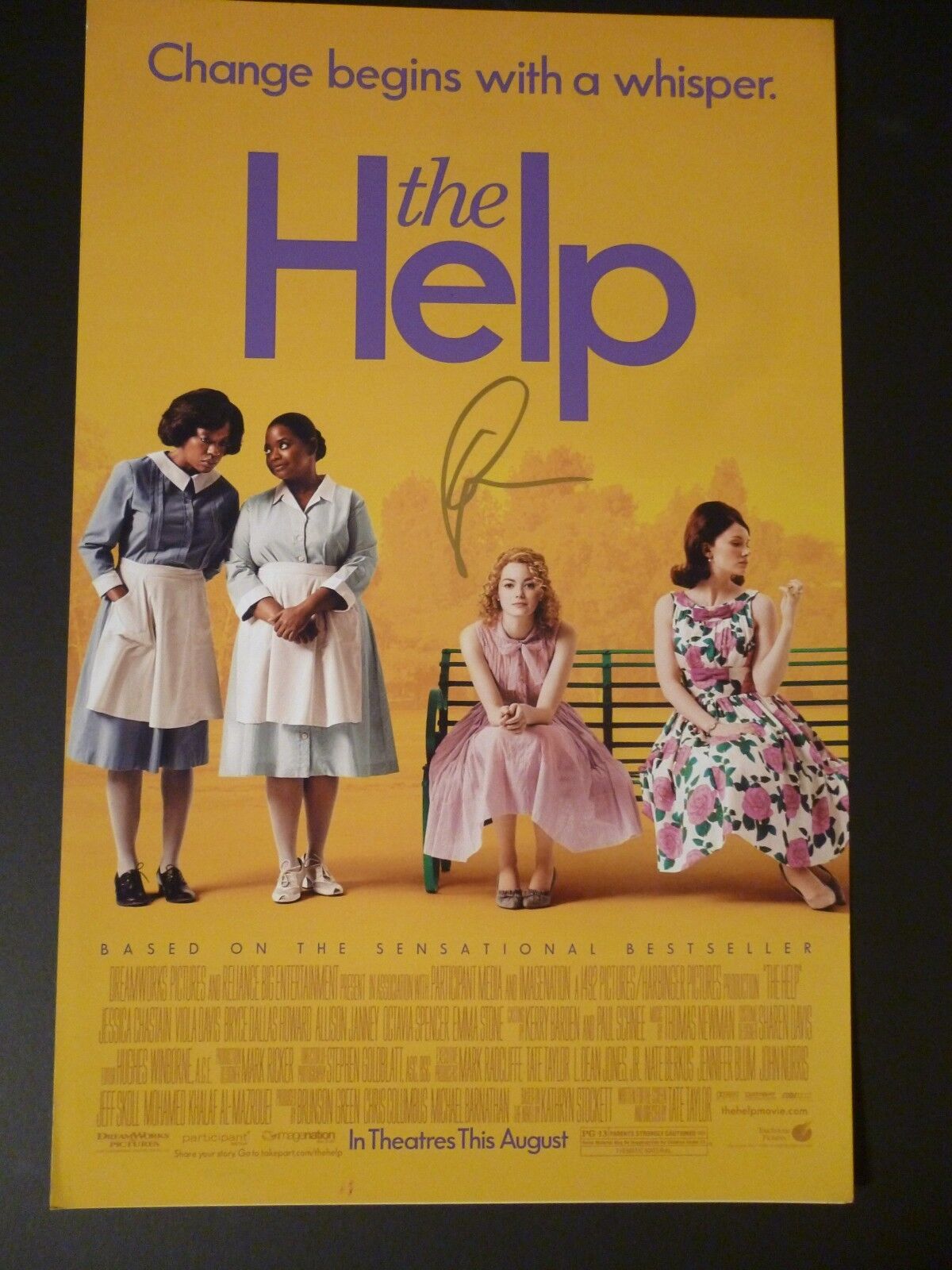 EMMA STONE Authentic Hand-Signed THE HELP