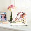 Flower Cat-Pillow Case-3 strands 11CT Stamped Cross Stitch-46*46CM