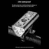 Digital Display Bicycle High-Beam Headlights Cycling Front Flashlight MTB Parts
