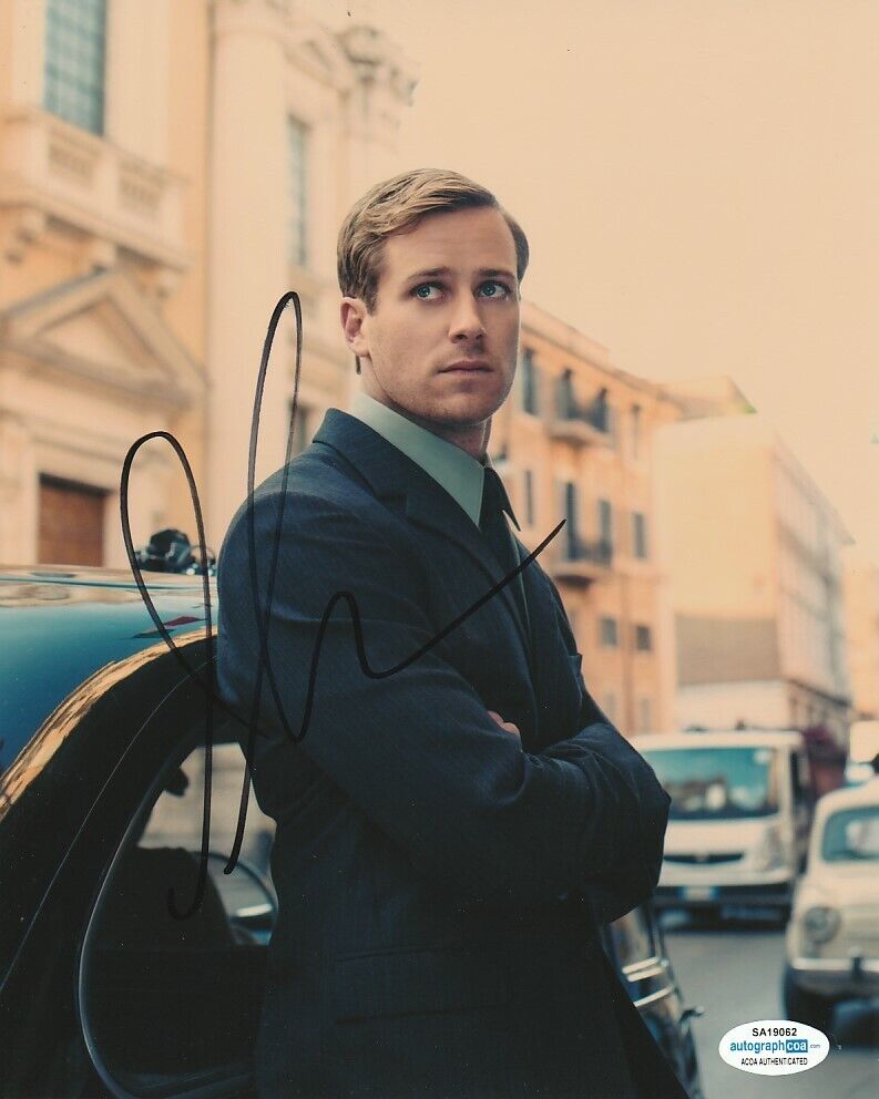 ARMIE HAMMER SIGNED THE MAN FROM U.N.C.L.E.