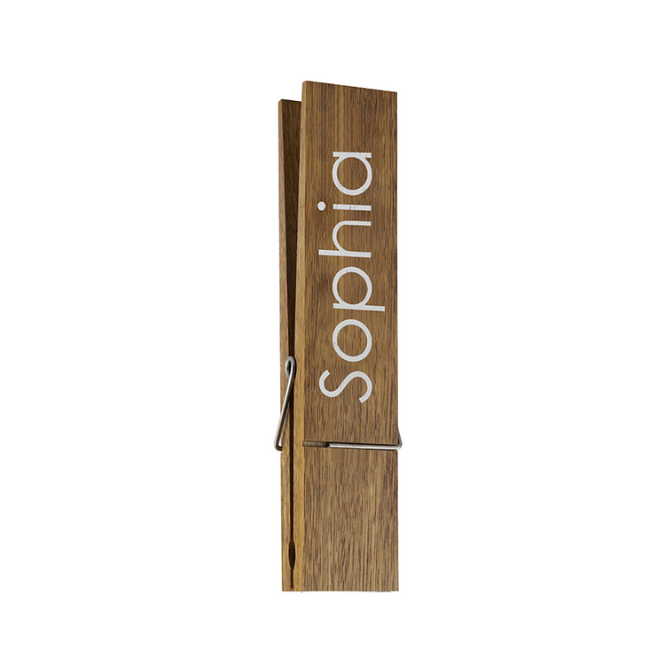Porte-serviettes personnalisée jumbo Pince à linge géante en bois Jessemade FR