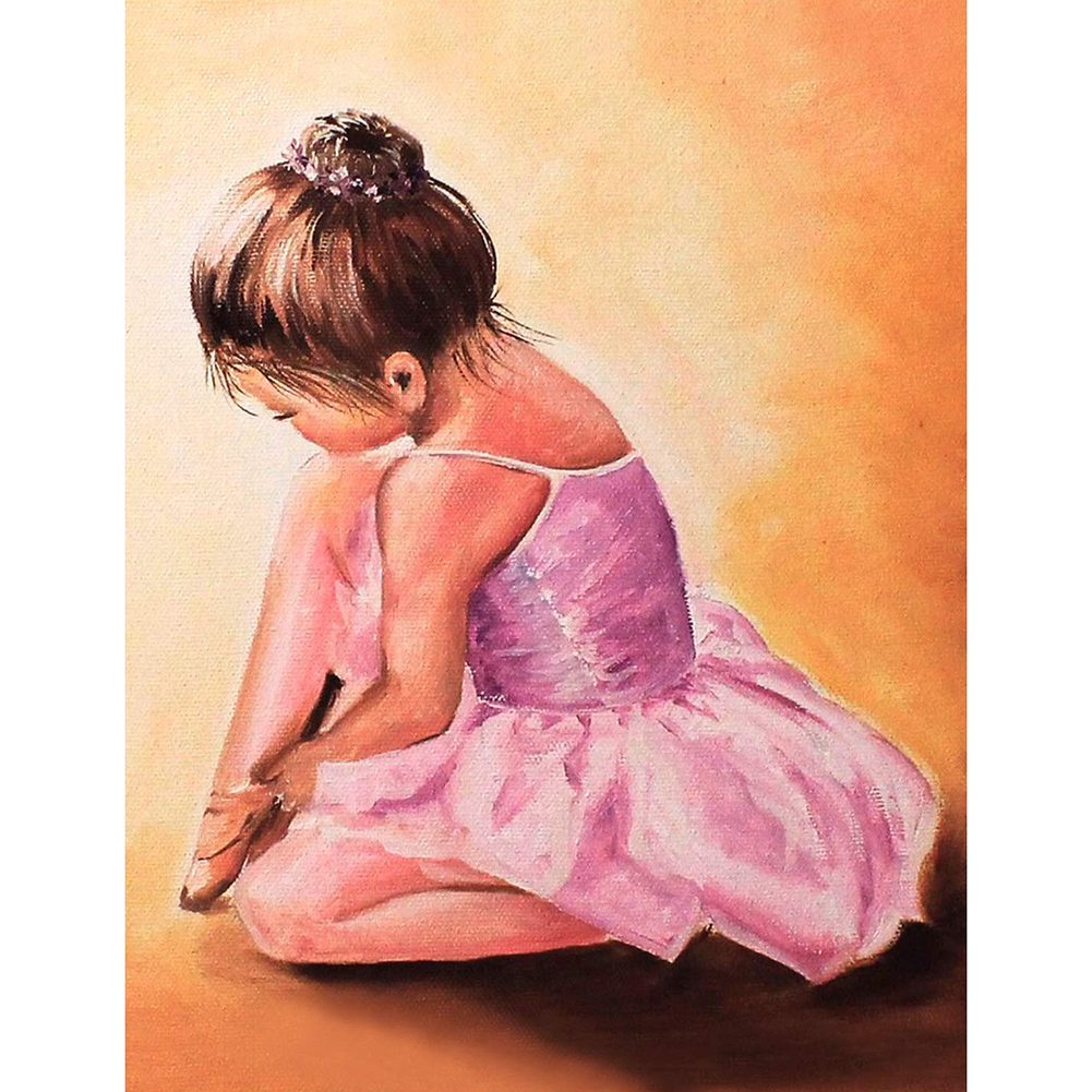 

40*30CM - Ballet Girl - Round Drill Diamond Painting, 501 Original
