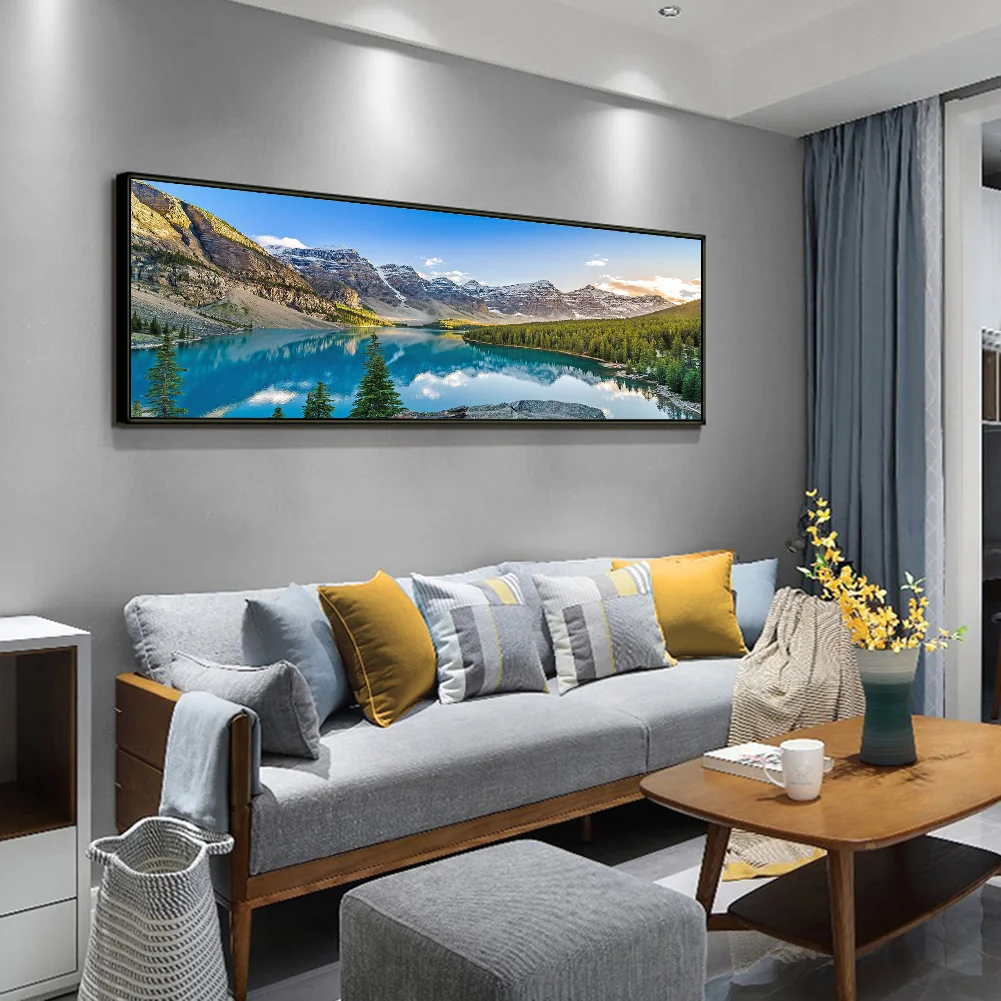 Diamond Painting - Full Round Drill - Mountain Scenery(80*40cm)