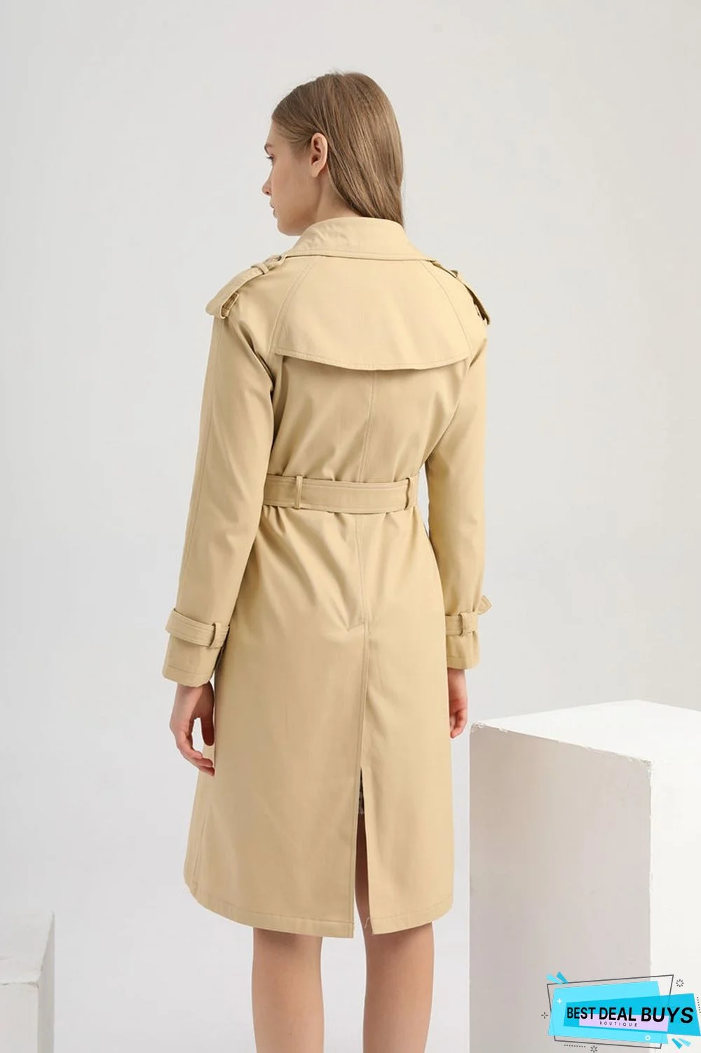 Women's Windbreaker Long Waist Cotton Fashion Coat