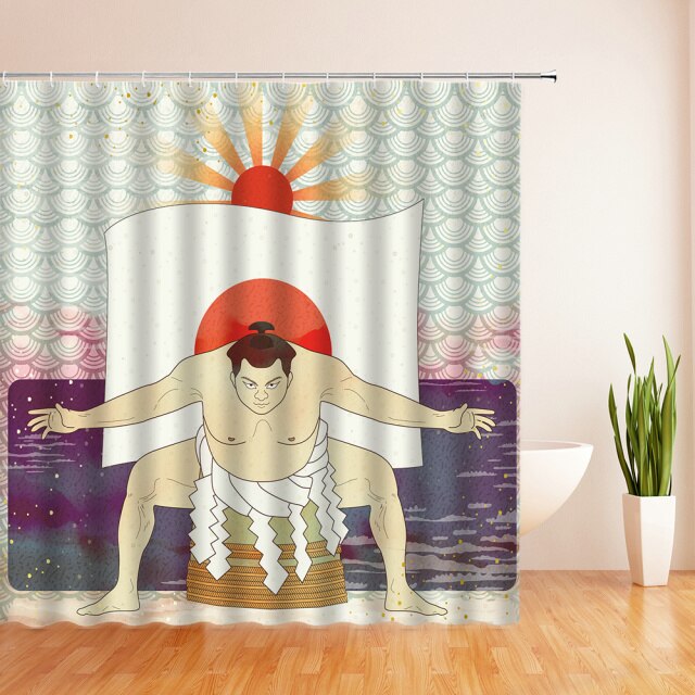 

Shower Curtain – Japanese Sumo-180*180cm, 501 Original