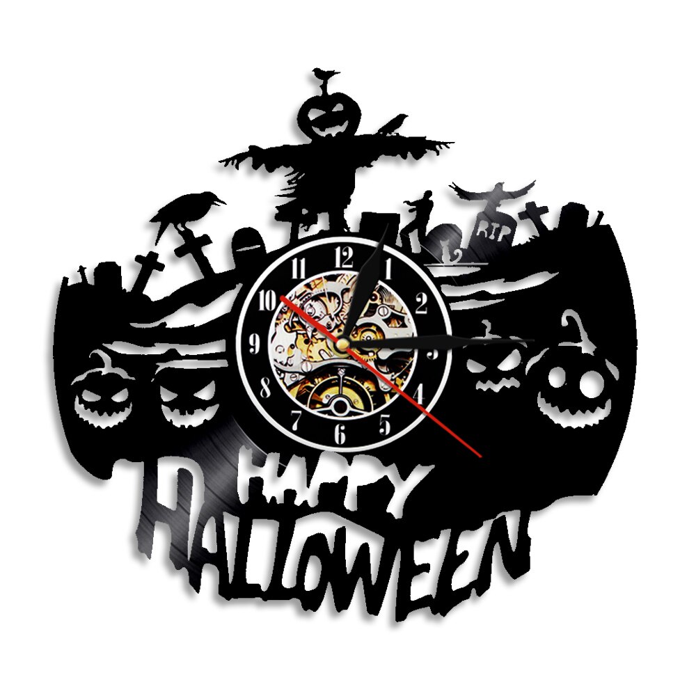 

Black Cat - Vinyl Record Wall Clock - Without LED, 501 Original