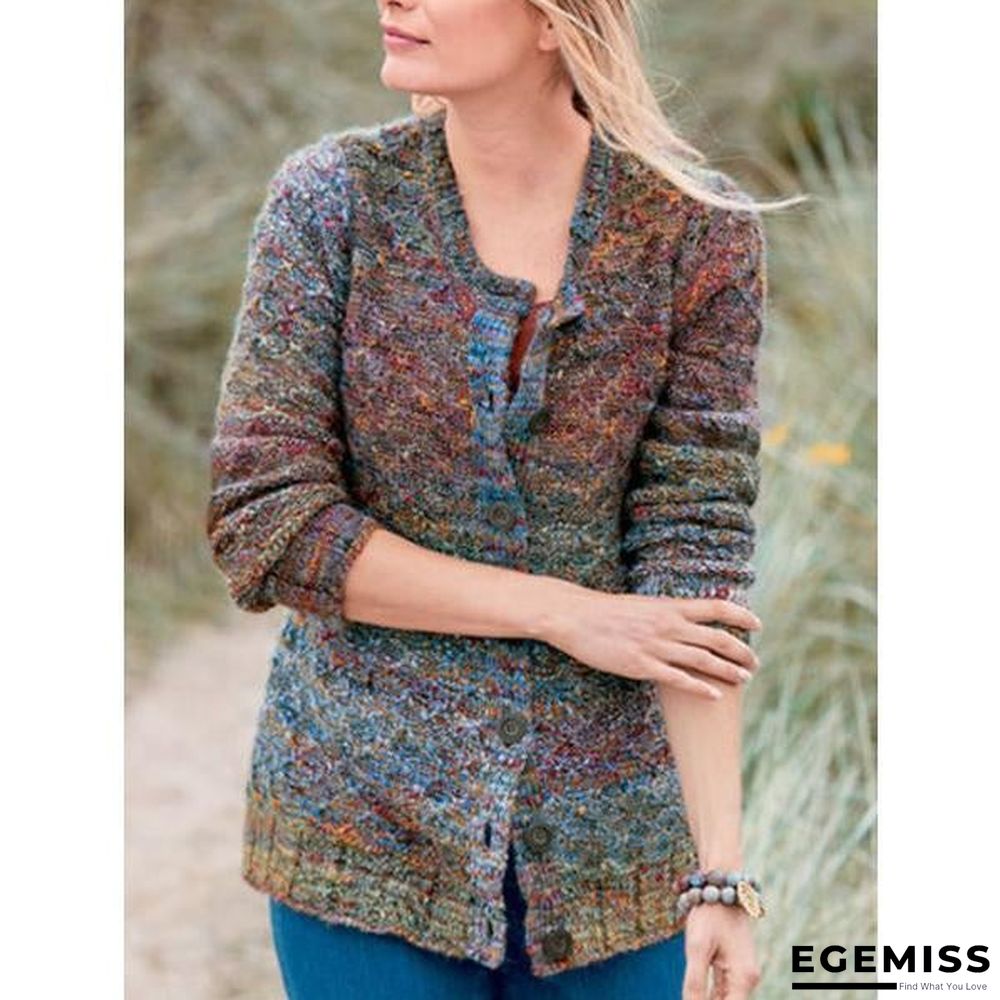 Casual Long Sleeve Buttoned Cardigan | EGEMISS