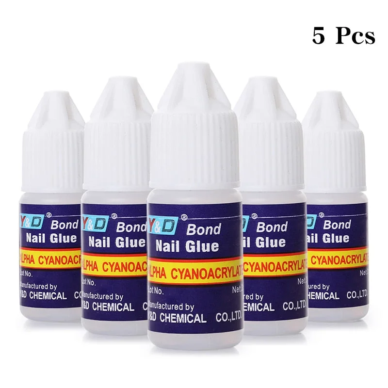 1/5/10 pcs Nail Adhesive Glue For Nail Art Rhinestone Fast-dry for UV Gel Acrylic Glue Nail Art Decoration DIY Tools Accessories-Nail Inspo