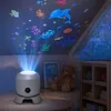 Dynamic Rotating LED Ocean Light Projector Dimmable Brightness & Flexible Stable Base Design Night Light Projector USB Powered & Versatile for Kids Bedroom Decoration