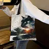 Silhouette Cat-11CT DIY Stamped Cross Stitch Shopping Bag 40*40cm