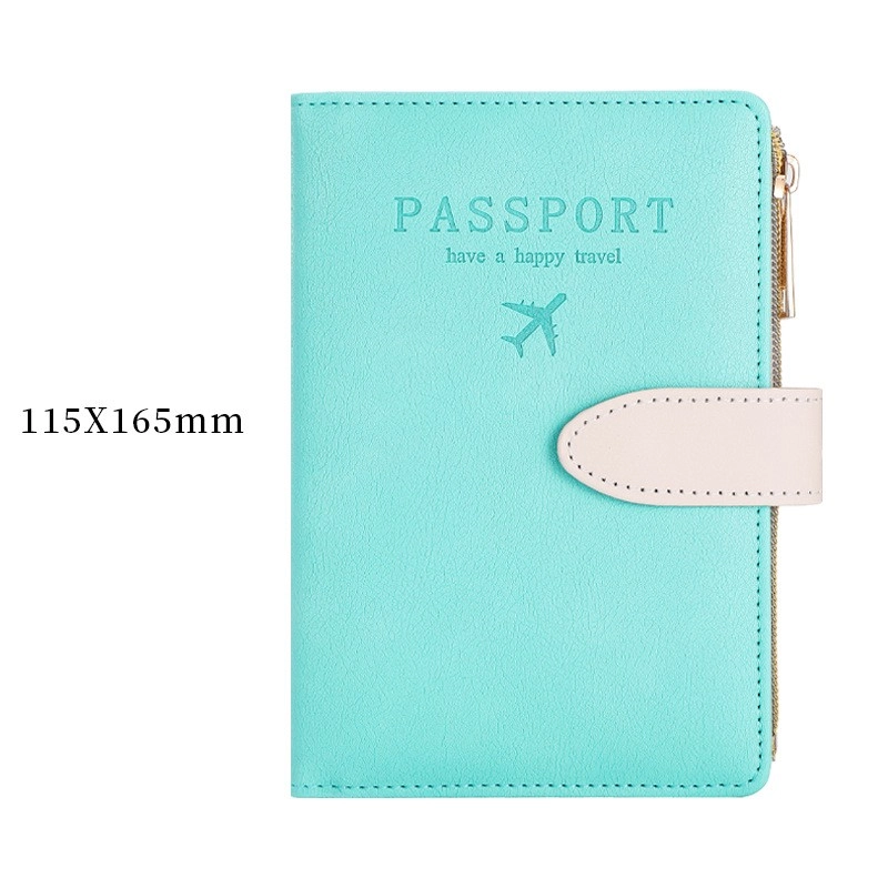 Unisex Letter Airplane Pu Leather Zipper Hidden Buckle Wallets