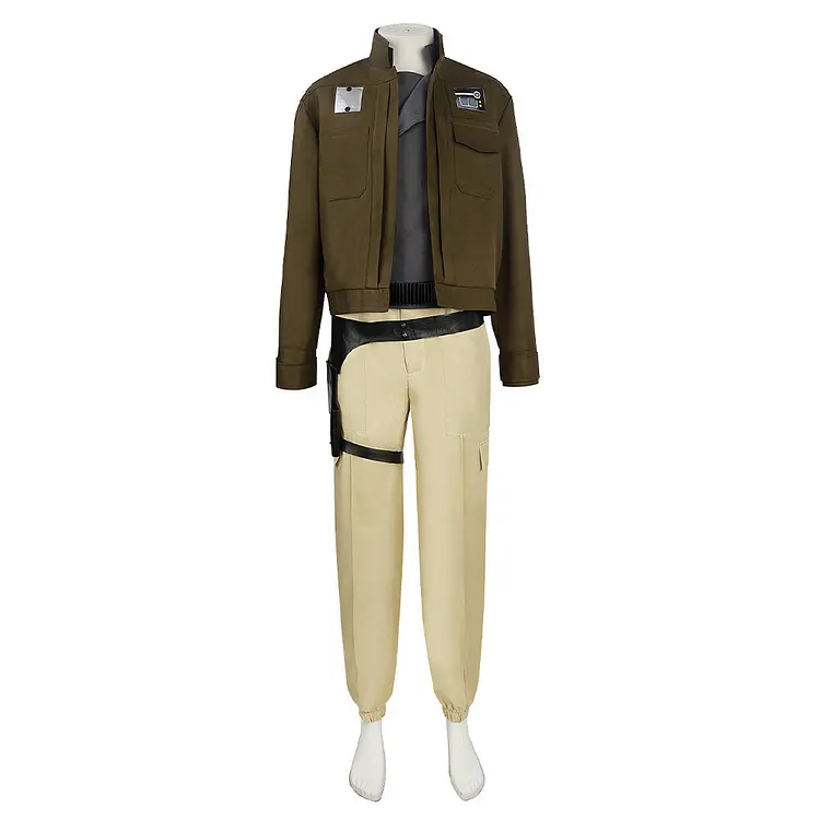 Chirrut Imwe Green Coat Set Cosplay Costume Outfits Halloween Carnival Suit