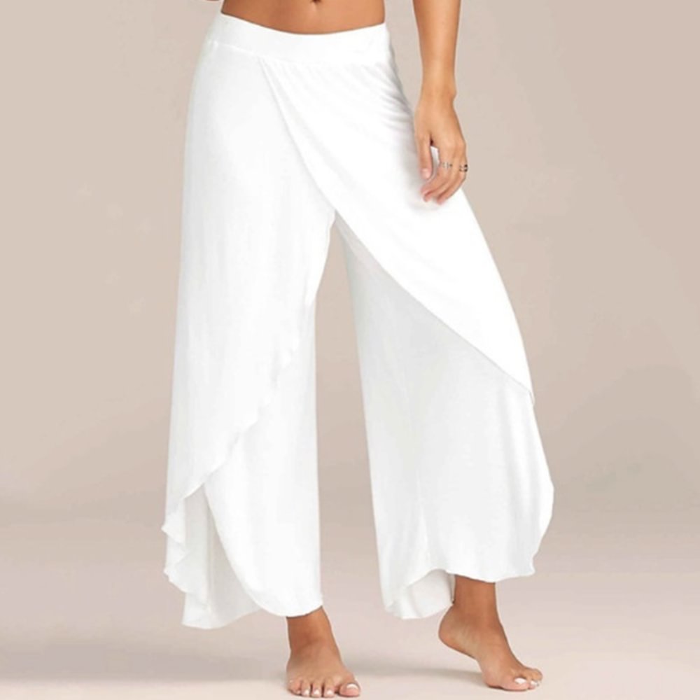 Pantaloni Yoga Unisex In Cotone - Morbidi Con 2 Tasche, Vita Media, Lavabili In Lavatrice - Foto 7