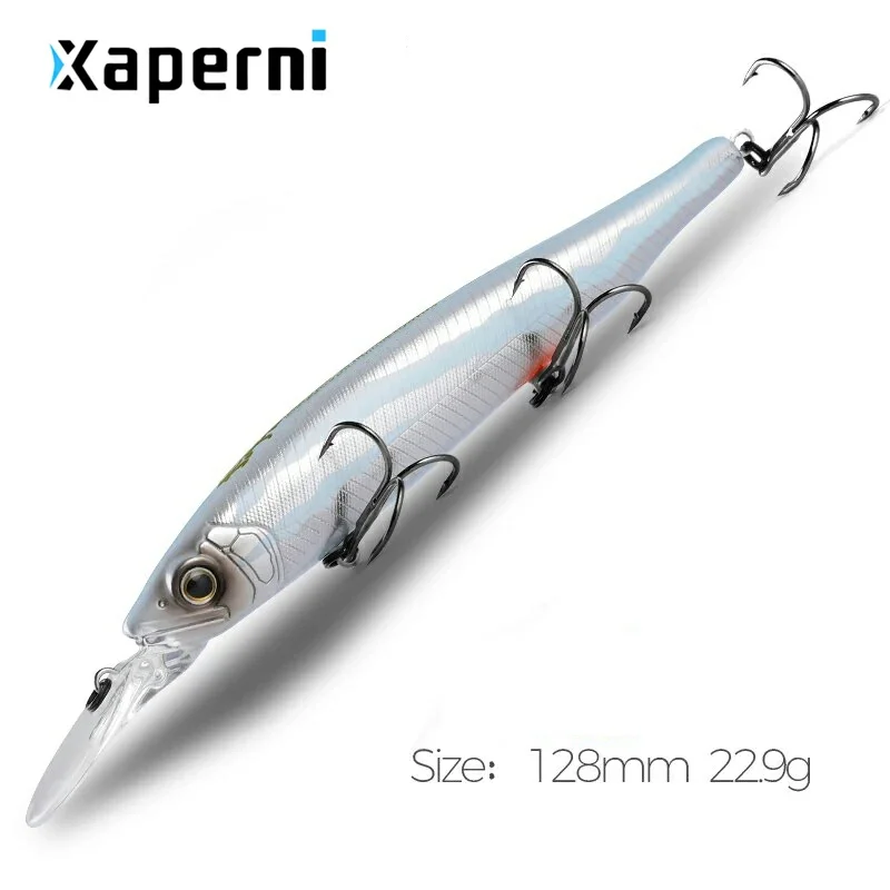 Xaperni 128mm 22.9g depth2 - 3m Wobbler Top fishing lures hard bait minnow quality hooks Fishing accessories for fishing tackle
