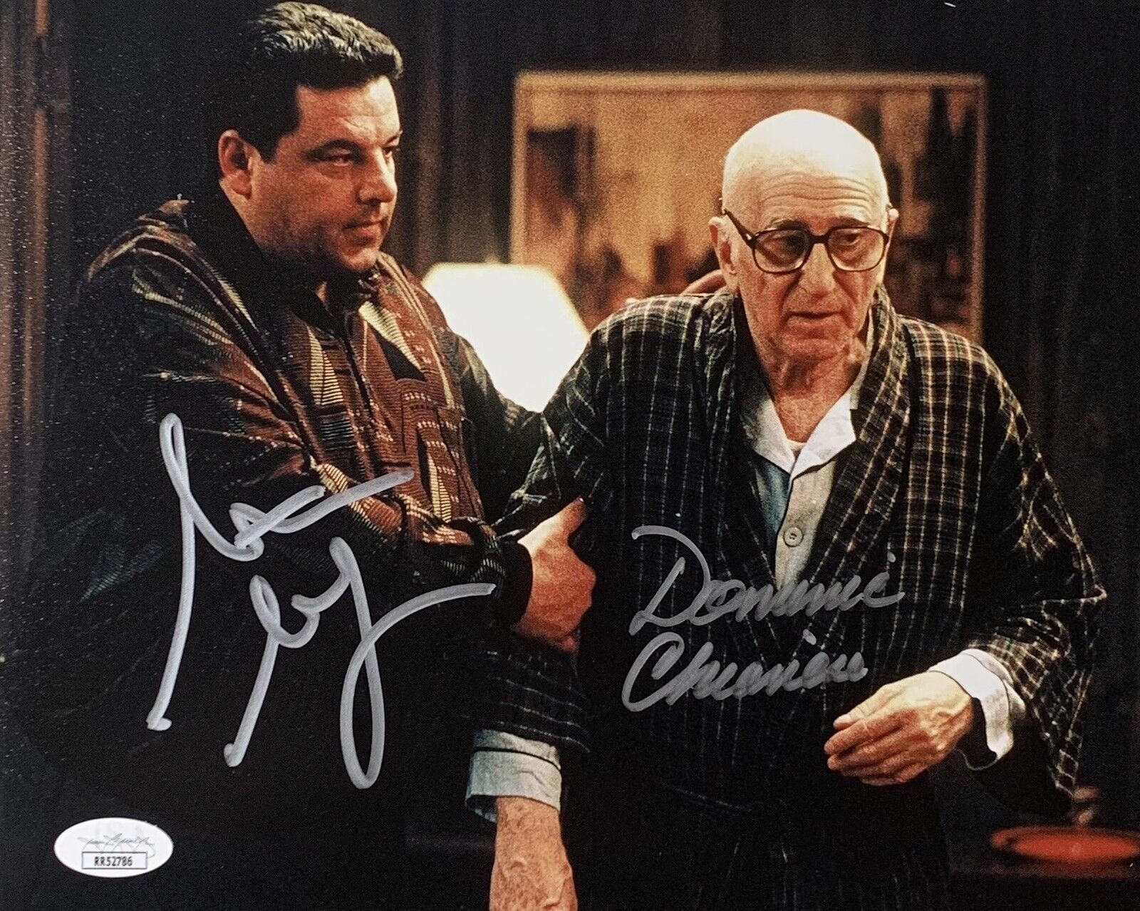 Dominic Chianese & Steve Schirripa The Sopranos” Dual Autographed 8x10 #1 JSA