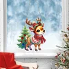 3Pcs Diamond Paintin Acrylic Christmas Reindeer Hanging Pendant Kits for Beginner
