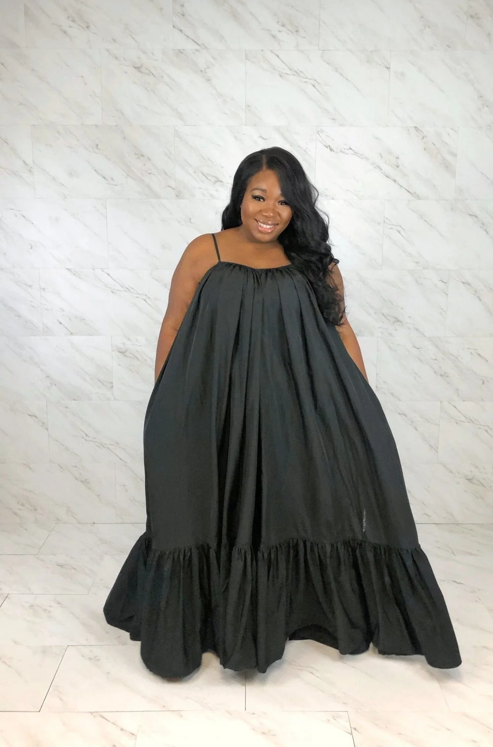 CMYAYA Women Summer Long Maxi Dress Sexy Sleeveless Strap Loose Beach Party Night Club Bandage Female S-5XL Dresses Vestido