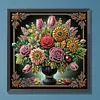 (Multi-Style)Dark Color Vase-Partial Special Shaped Diamond Painting 30*30CM