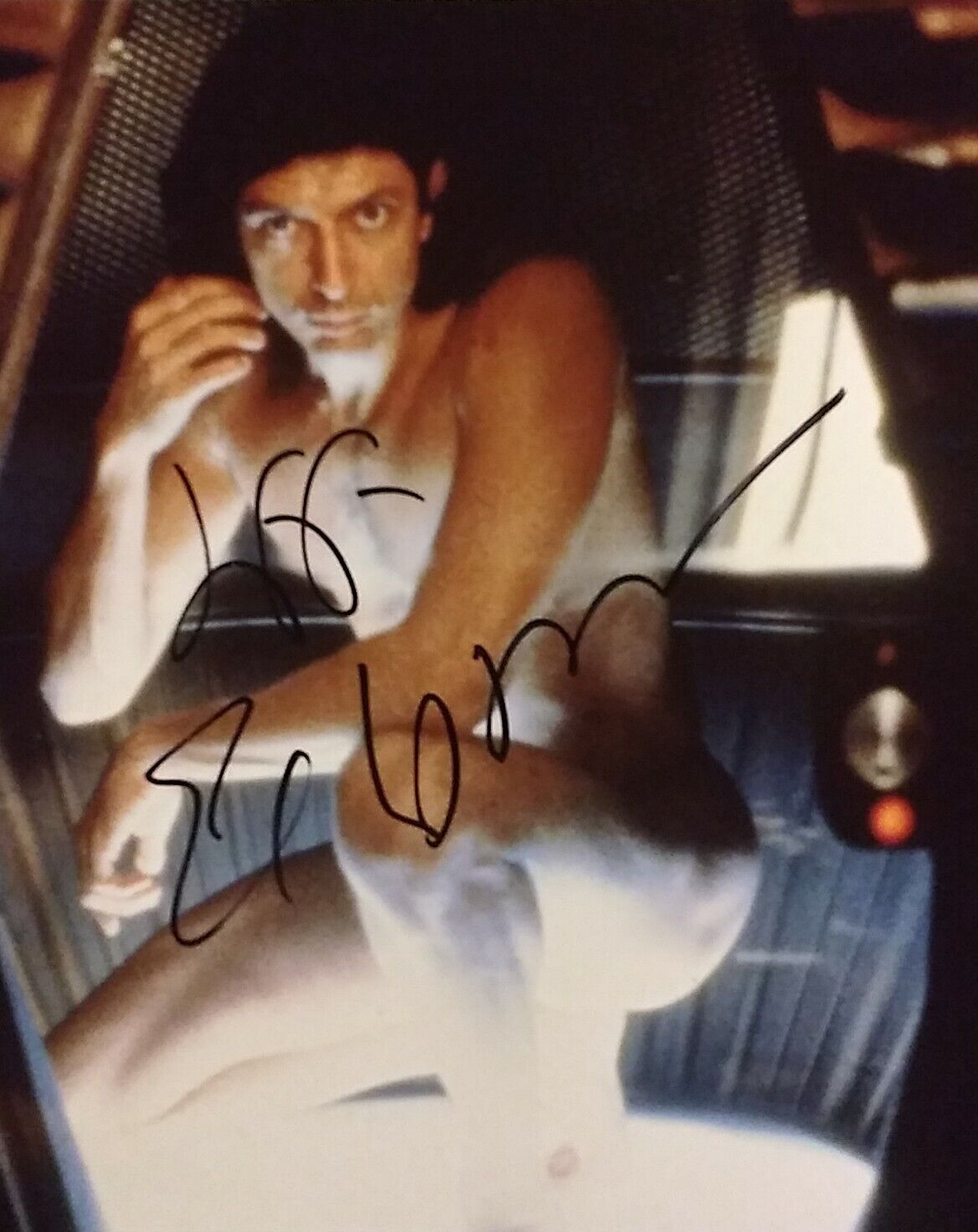 Jeff Goldblum signed 8 x 10