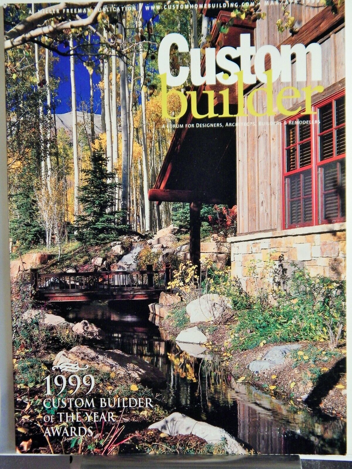 CUSTOM BUILDER MAGAZINE MAR 1999 BUILDER OF YEAR AWARDS GREAT Photo Poster paintingS, PLANS