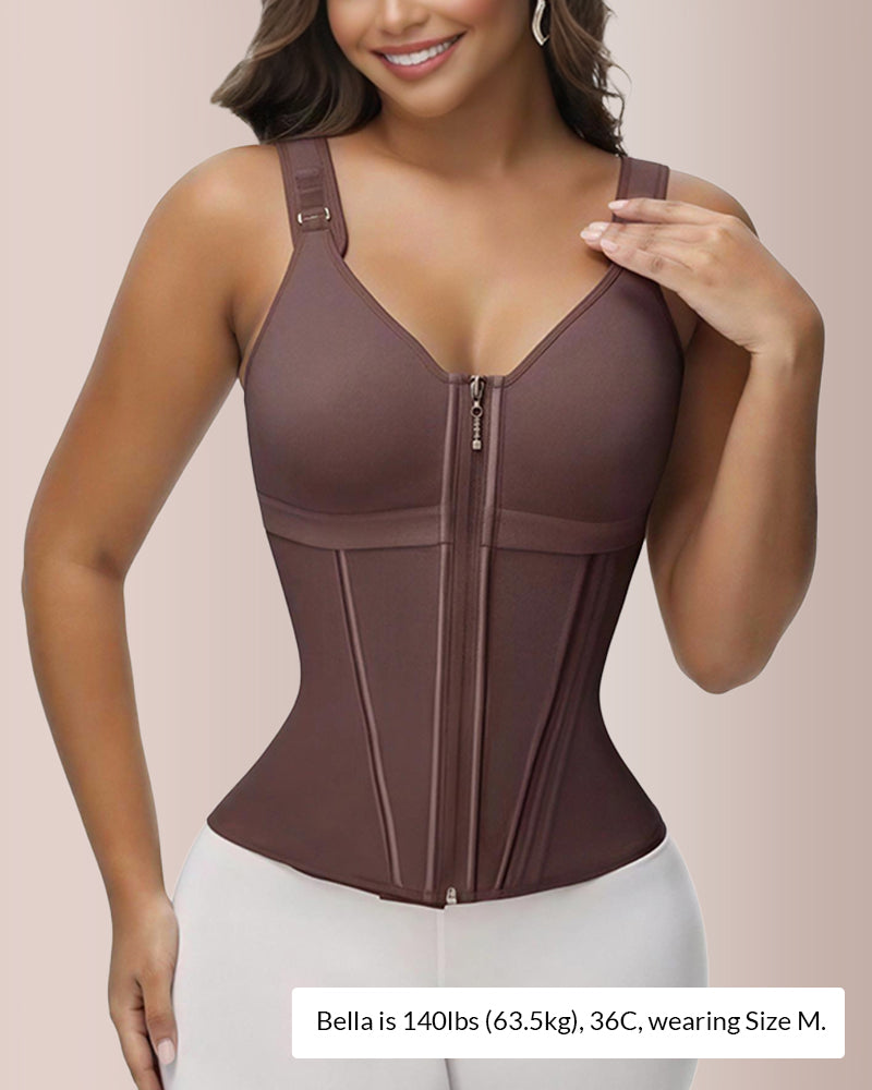CurveFlex - Double-Layer Tummy Waist Shaper With Bra