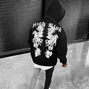 Men's Fashion Oversized Casual Print Sweatshirt Hoodie