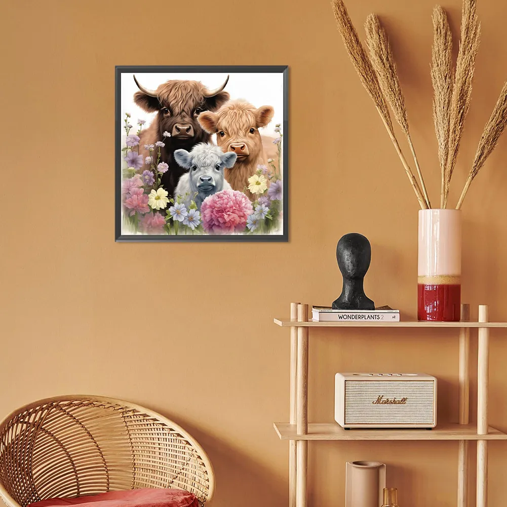 Diamond Painting - Full Round Drill - Yak&Lamb(Canvas|30*30cm)