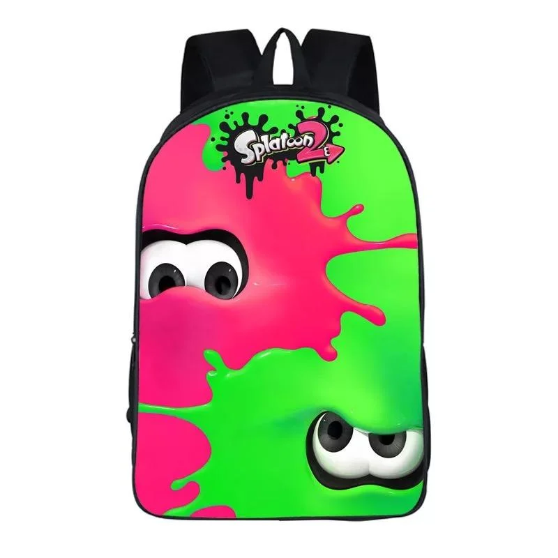 Buzzdaisy Game Splatoon Backpack School Sports Bag For Children Kids Birthday Gift