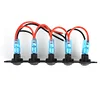 Waterproof 5 Gang Blue LED Rocker Switch Panel 12V 20A 24V 10A for Car Boat