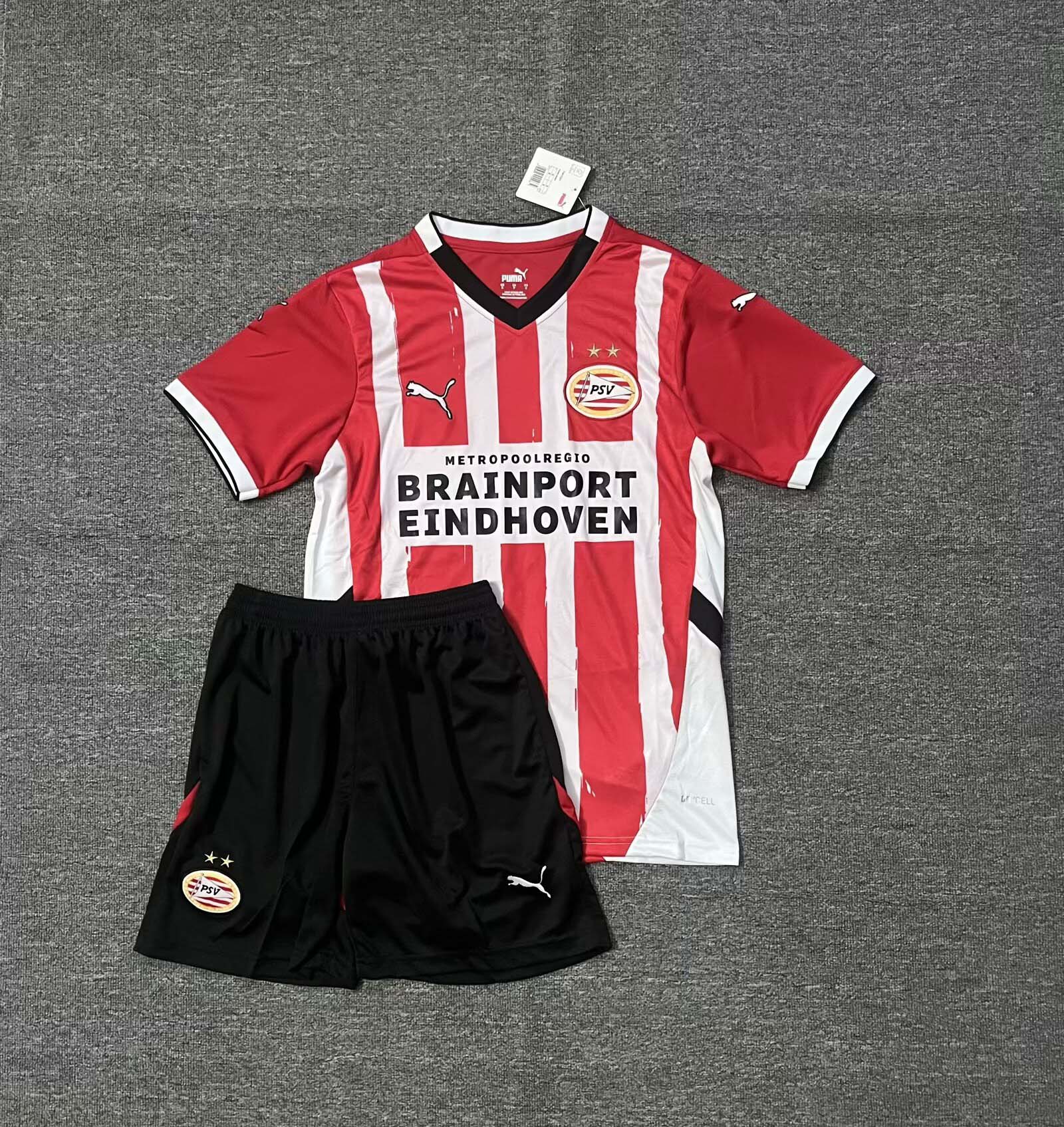 2024-2025 Kids PSV Eindhoven Home Football Shirt 1:1 Thai Quality