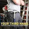 Magnetic Strong Clamping Belt Leather Cover Hands-Free Strong Belt Holster Safe Design with Strong Magnet for Hammer Holster Screws Nails Pliers Wrench